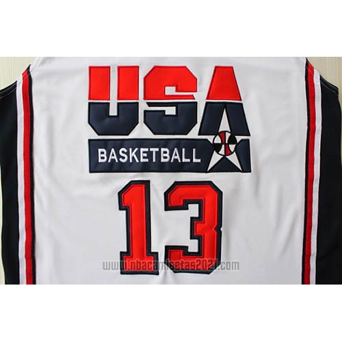 Camiseta USA 1992 Chris Mullin #13 Blanco